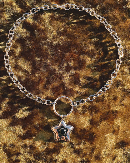 Sterling Silver Star shadowbox choker