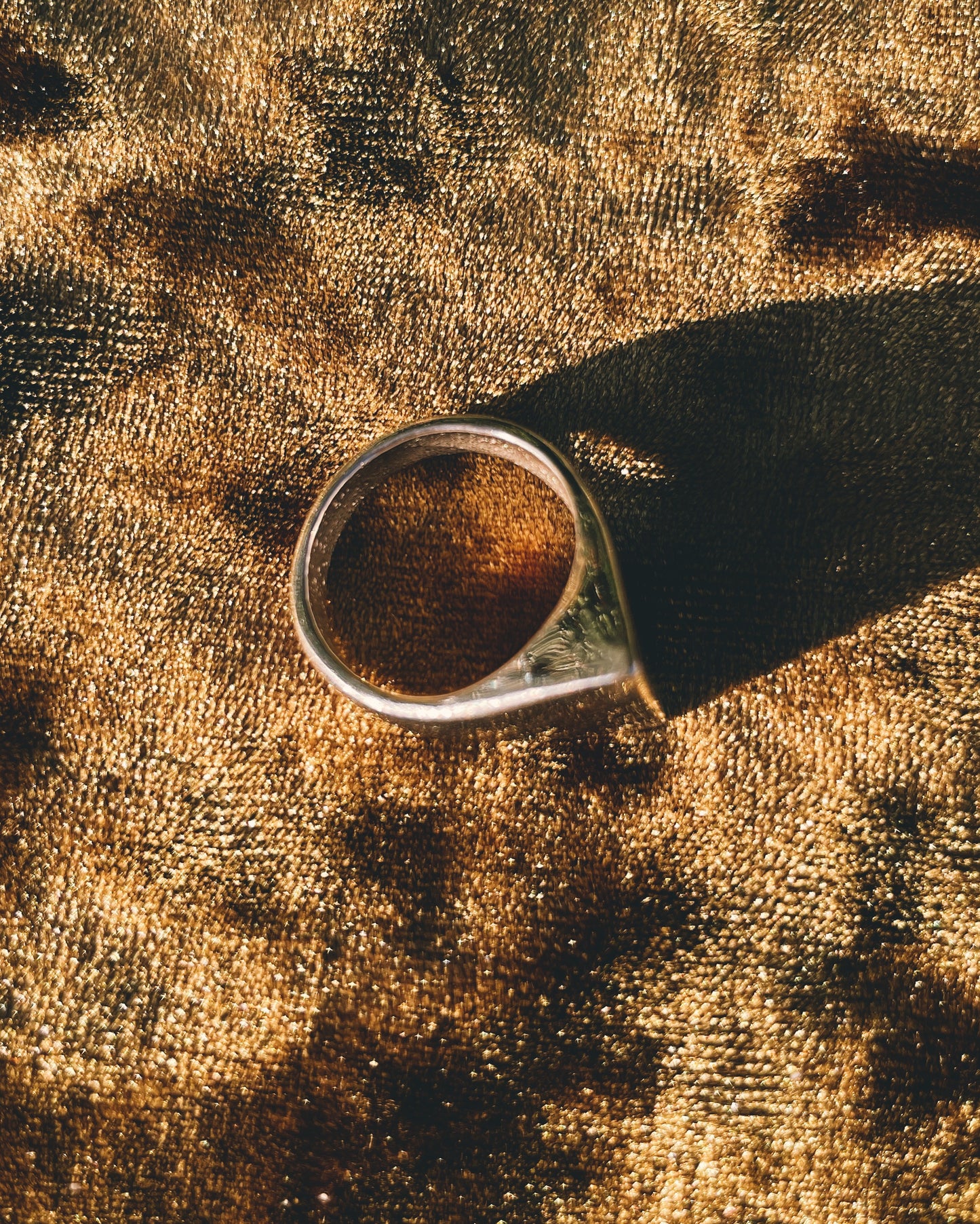 Brutalist Triangle Signet Ring