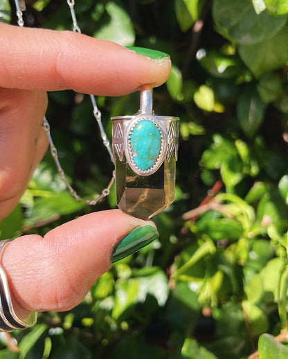 Citrine & Sonoran Turquoise Talisman