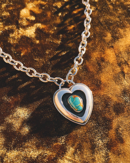 Sterling Silver Heartthrob shadowbox choker