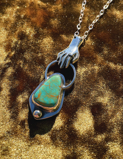 Turquoise Offering hand Necklace
