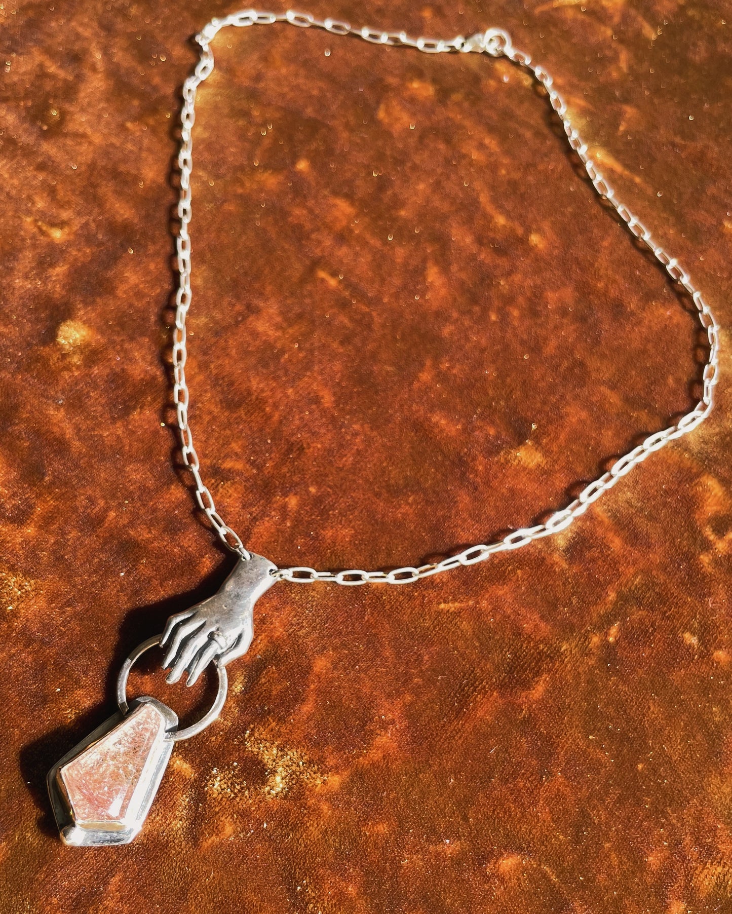 Offering hand Necklace