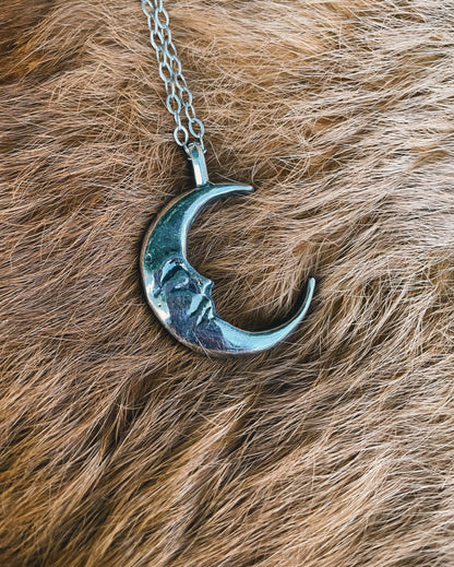 Sterling Man in the Moon pendant