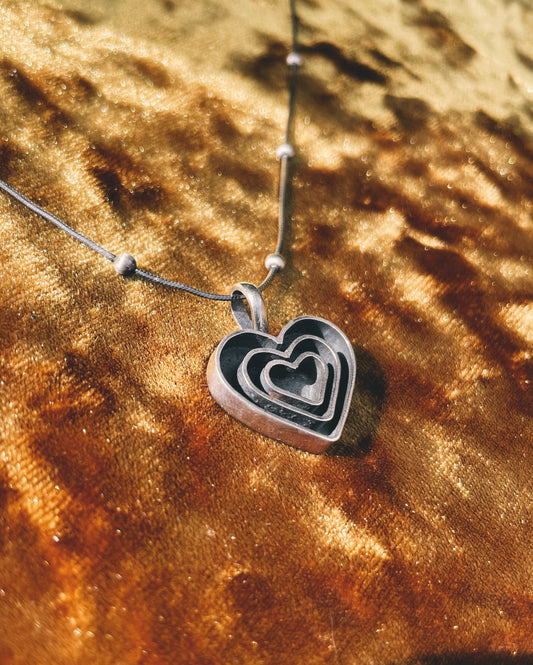 Labyrinth Heart necklace