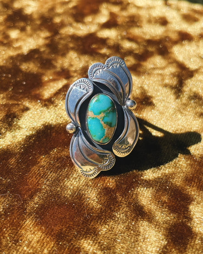 Sonoran Mountain Turquoise in Sterling Silver Ring Sz 7