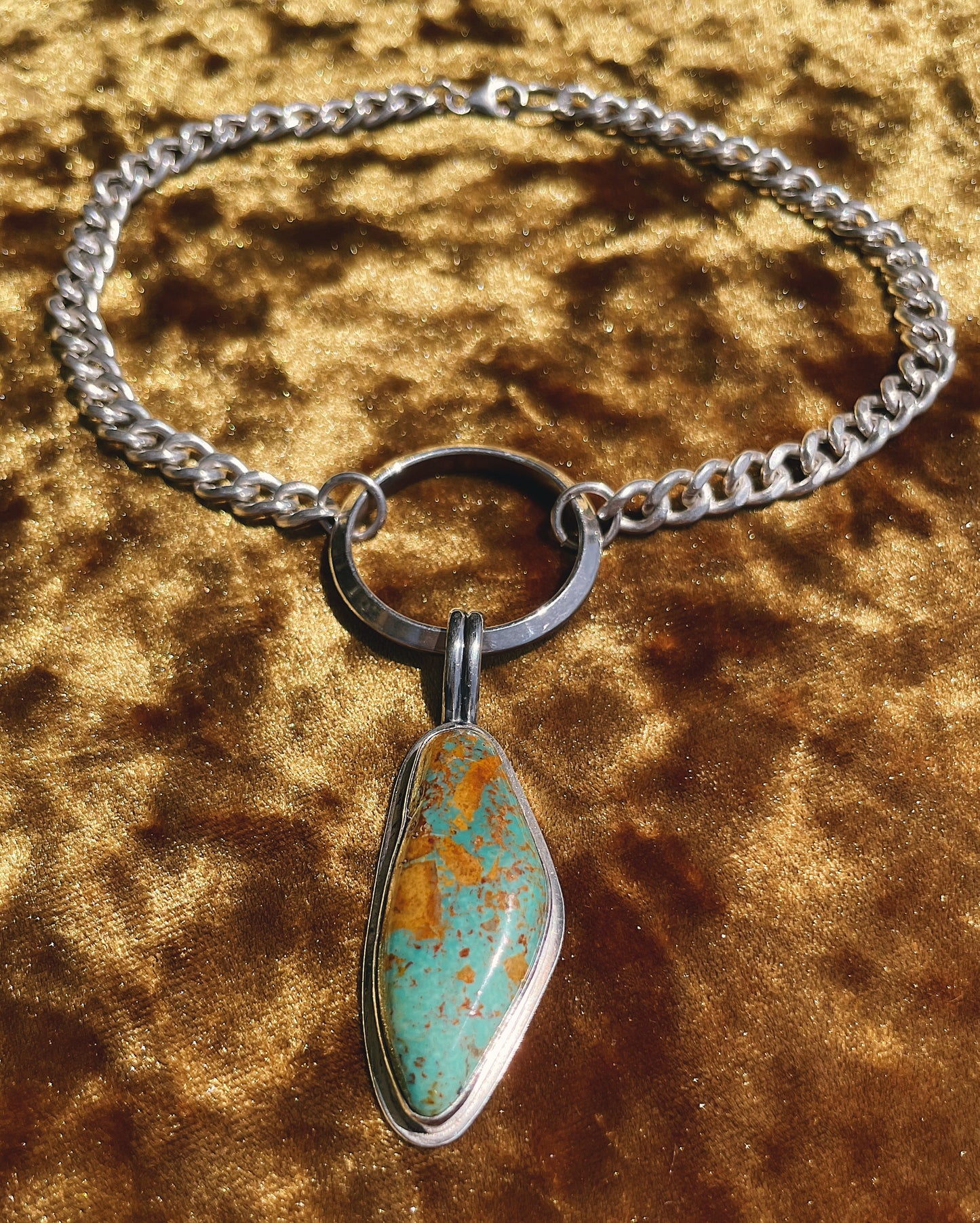 Sterling Silver Sonoran Turquoise Choker