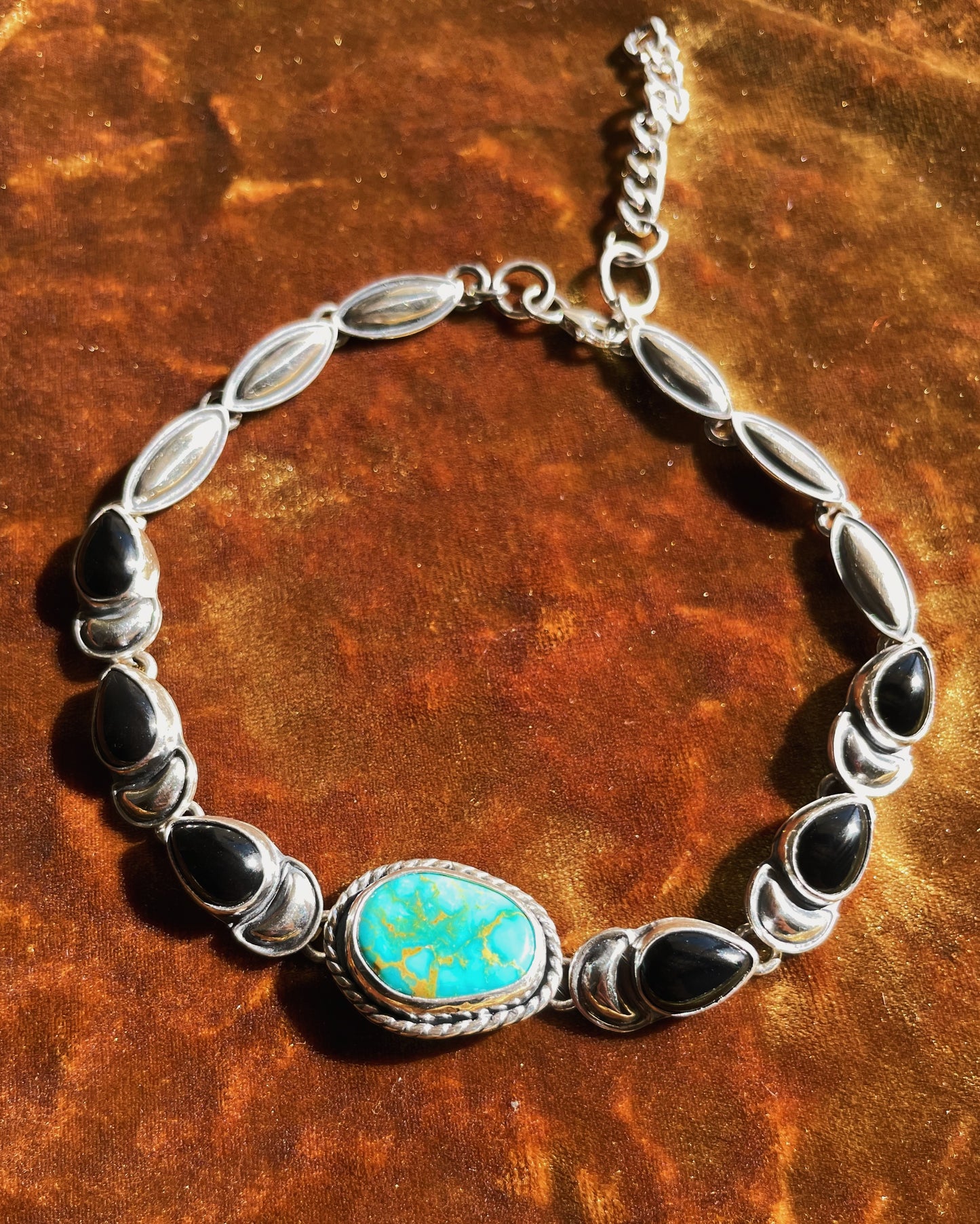 Sonoran & Onyx Turquoise Choker