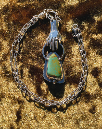 Turquoise Offering hand Necklace