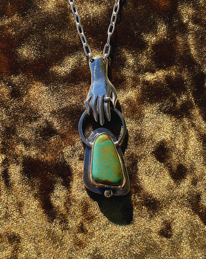 Turquoise Offering hand Necklace