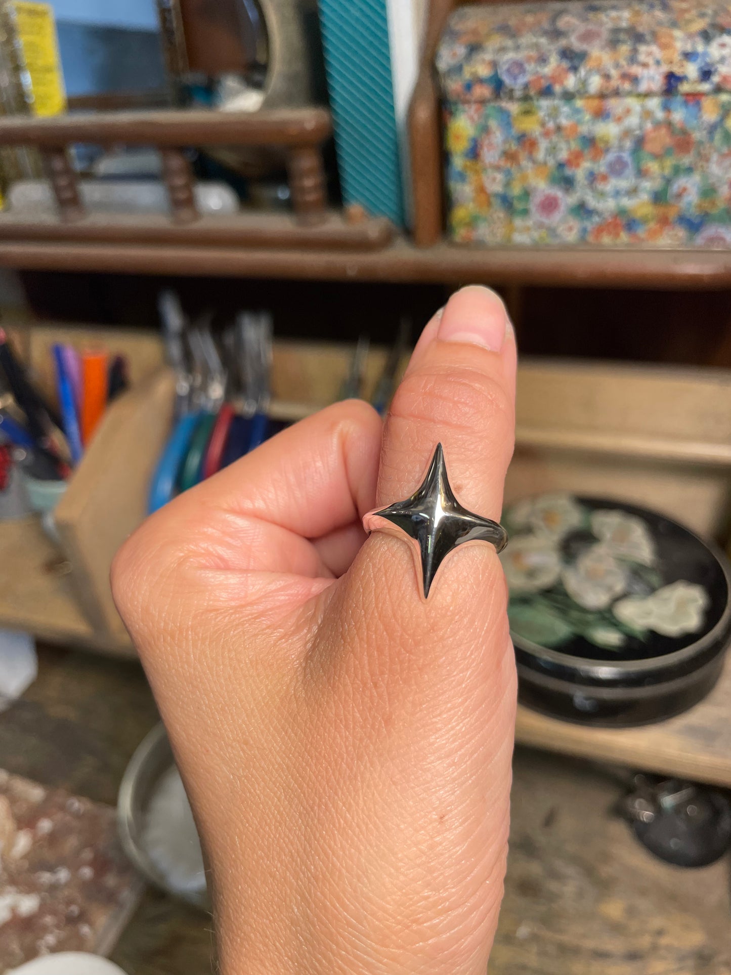 Stardust Sterling silver ring