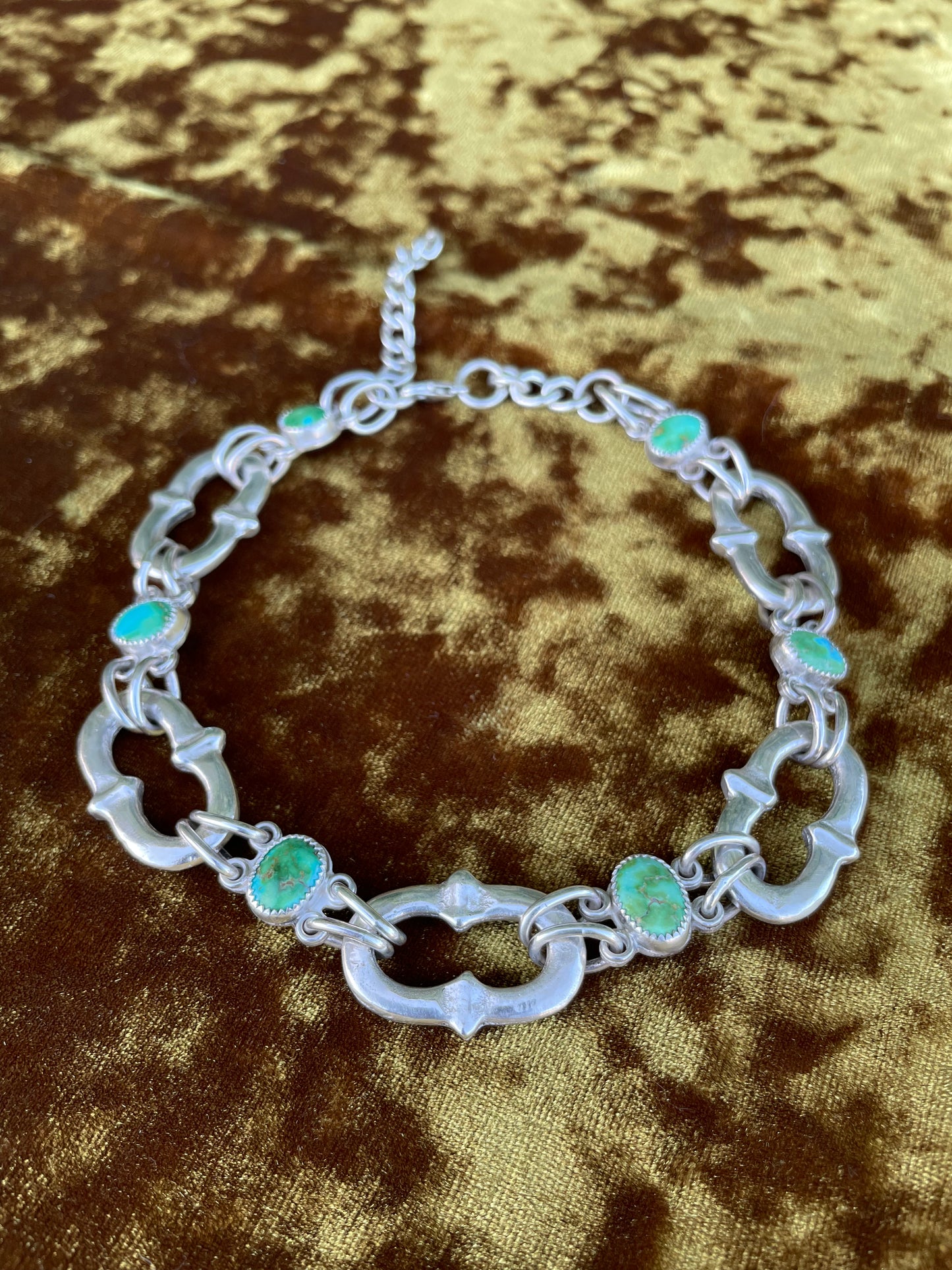 Sterling Silver & Sonoran Turquoise Choker