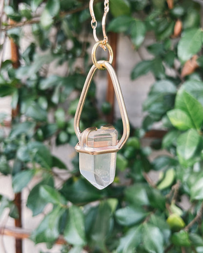 Clear Quartz Prong Talisman