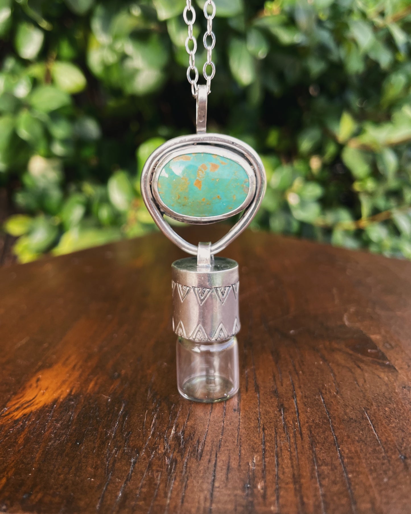 Fox Turquoise Rollerball Necklace