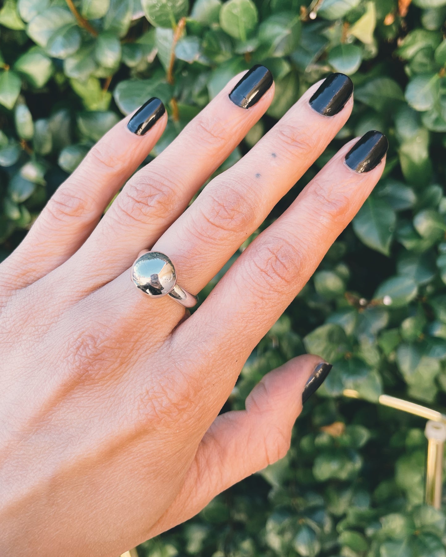 Sterling Sphere Ring