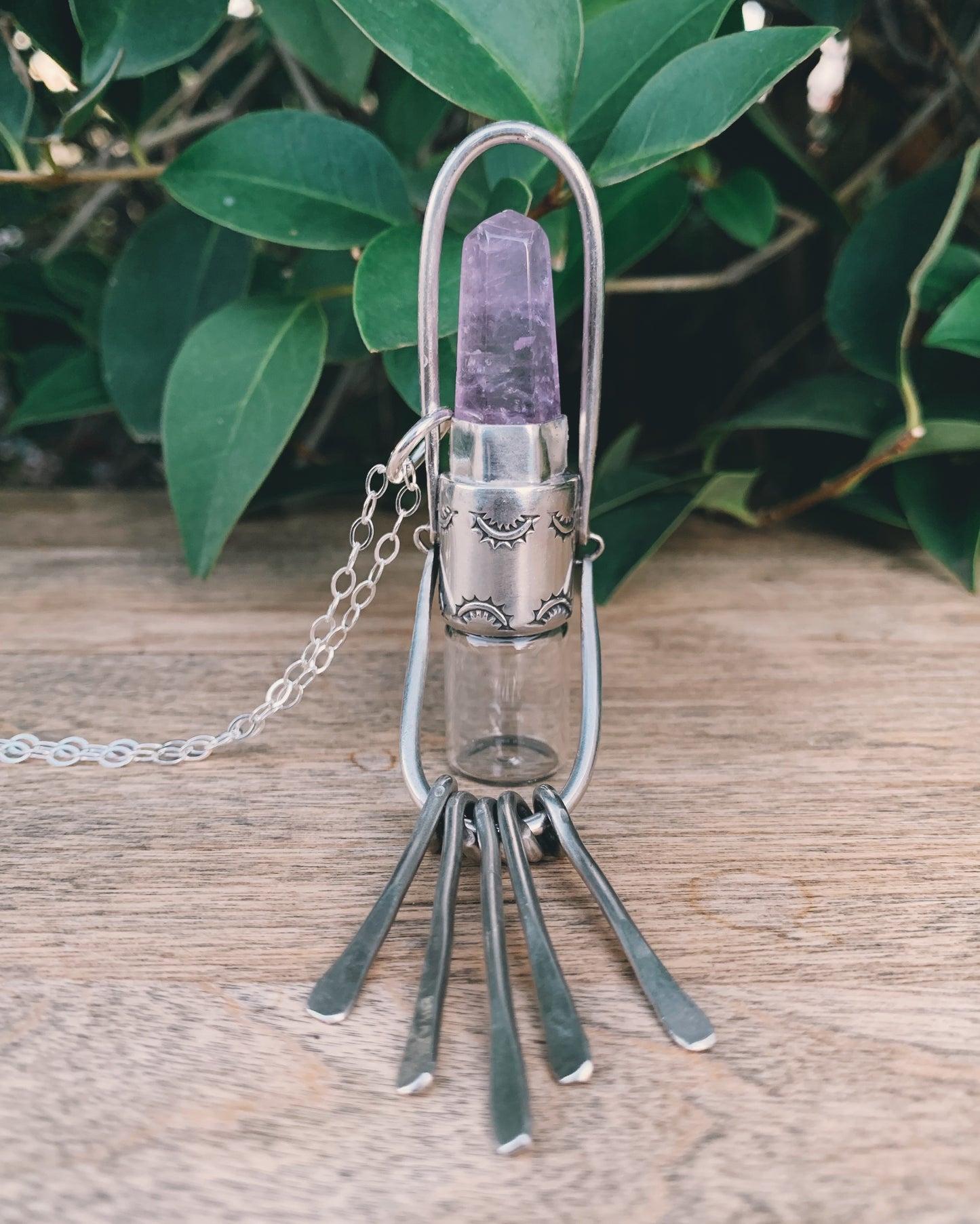 Fringe -  Amethyst and Sterling Silver Rollerball