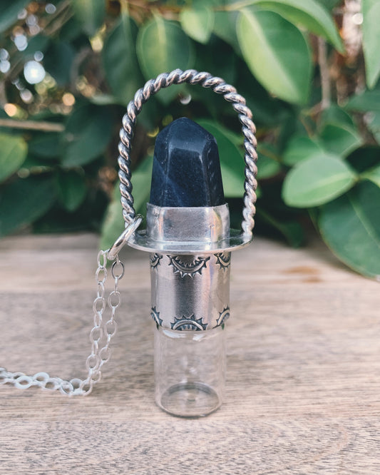 Classic - Sodalite and Sterling Silver Rollerball Necklace