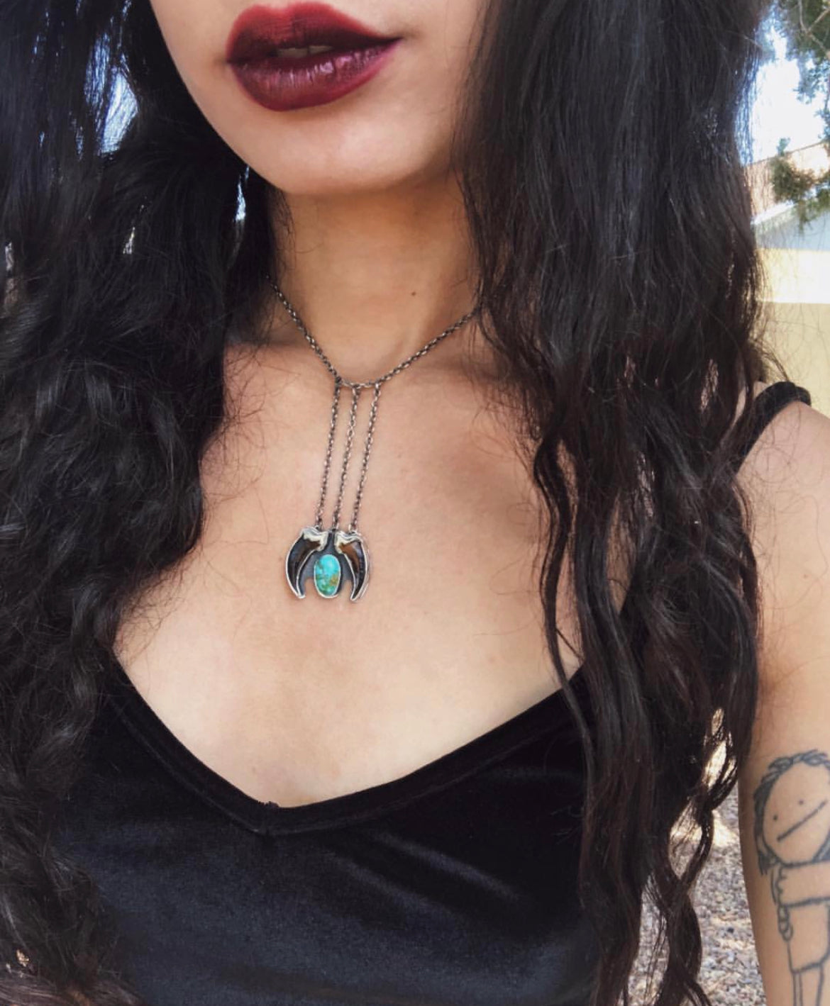Candelaria and coyote claw choker