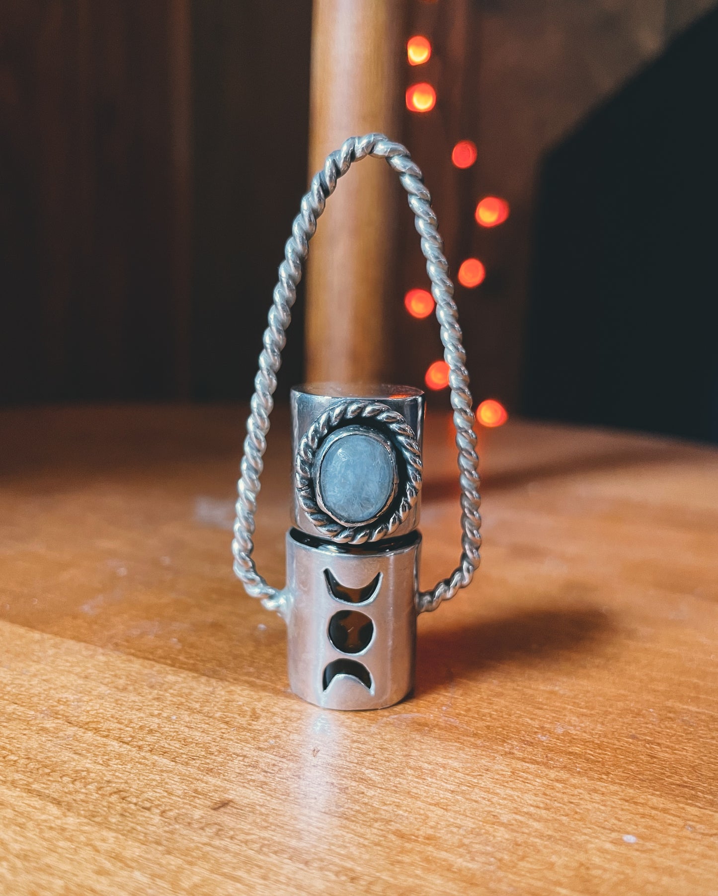 Moonstone Rollerball Necklace