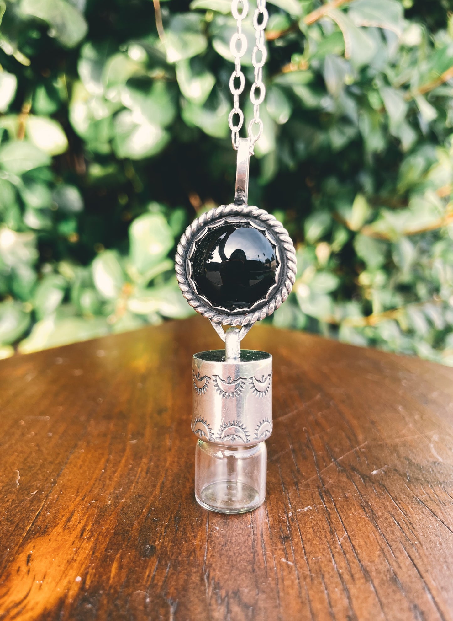 Onyx Rollerball Necklace