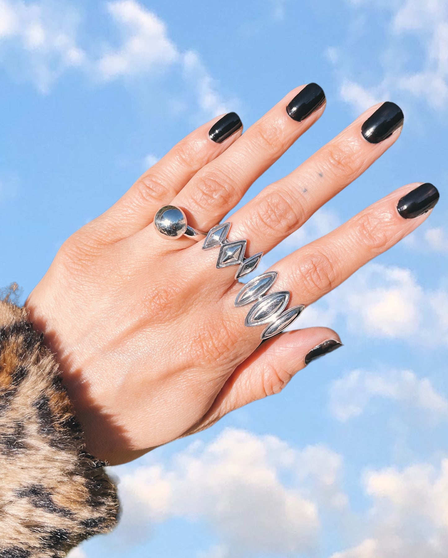 Sterling Sphere Ring